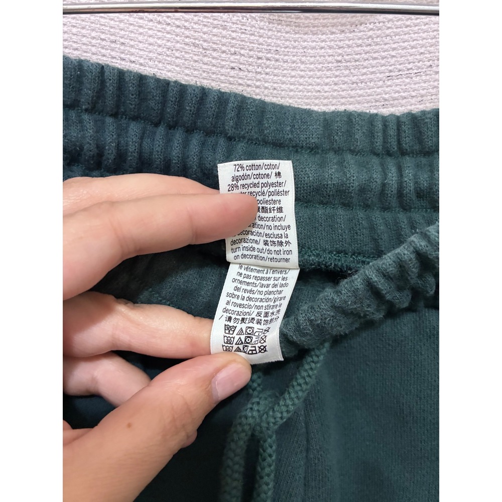 Victoria's Secret PINK Quarter Zip Sweatshirt and Wide Leg Sweatpants Set Green - Picture 10 of 11